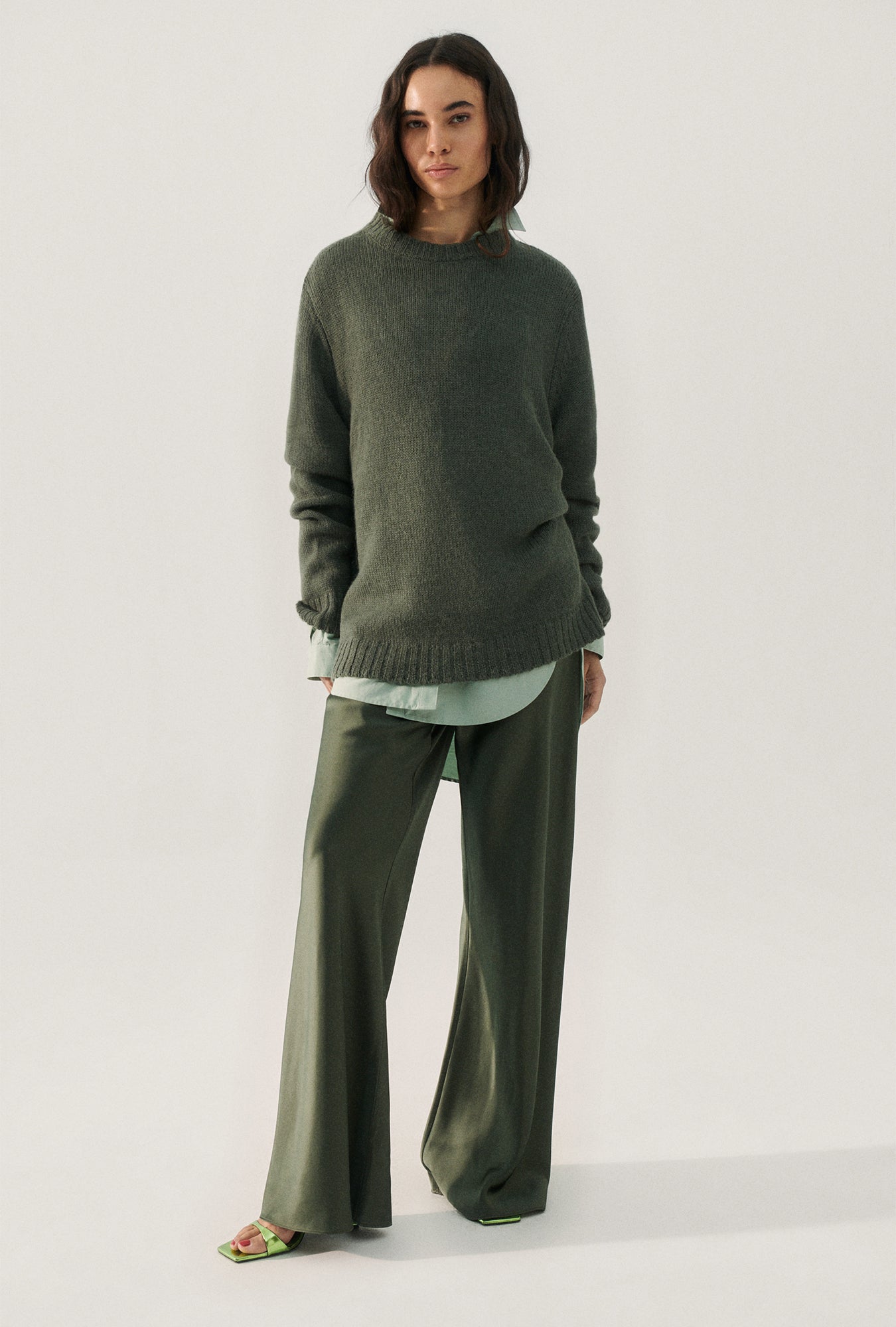 KNIT CREWNECK THYME