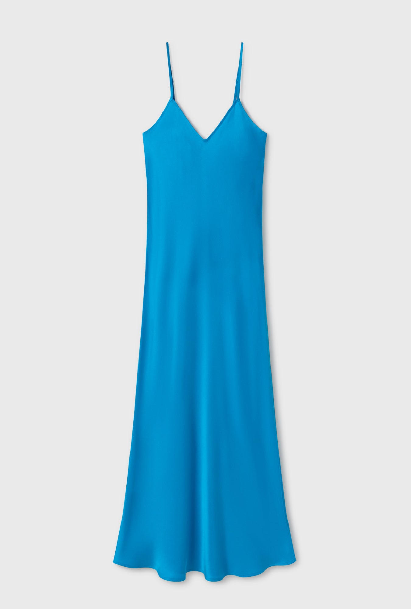 ROBE SLIP ANNÉES 90 BLEU CÔTE