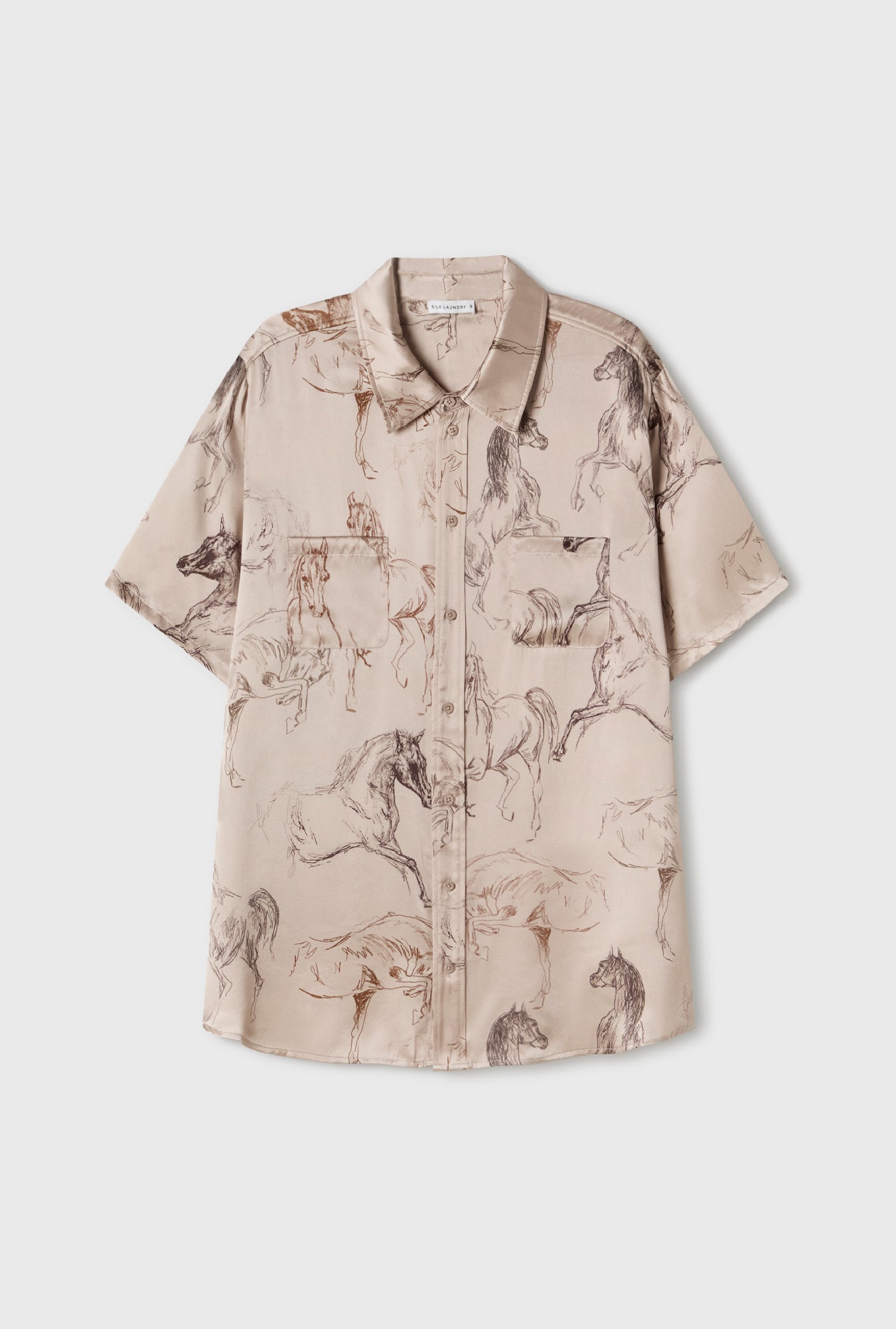 CHEMISE PETIT AMI À MANCHES COURTES CHEVAUX SAUVAGES 