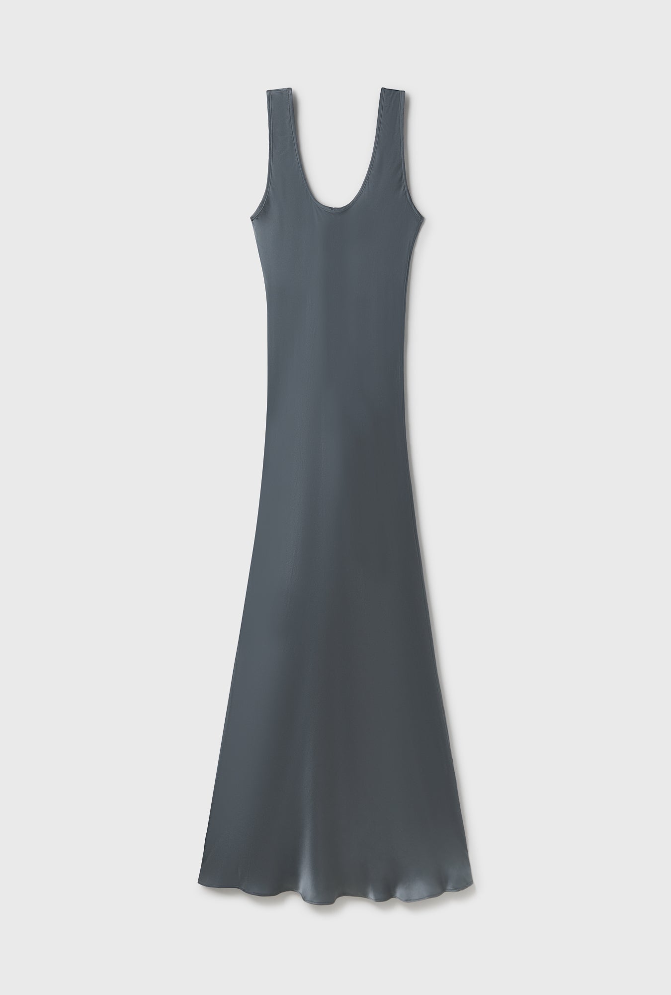 SCOOP NECK DRESS SLATE