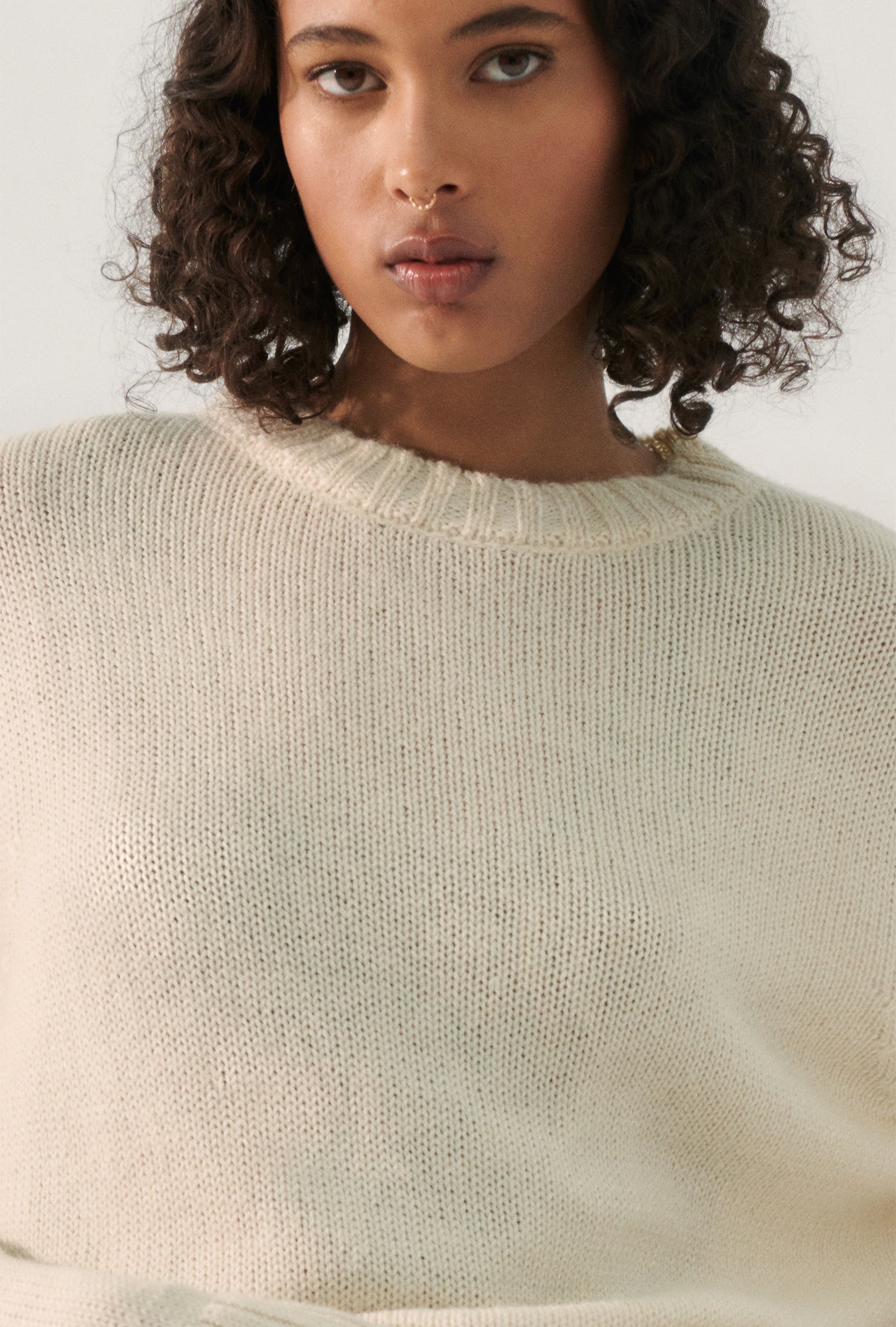 KNIT CREWNECK NATURAL