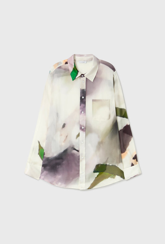 CHIFFON BOYFRIEND SHIRT PHOSPHATE