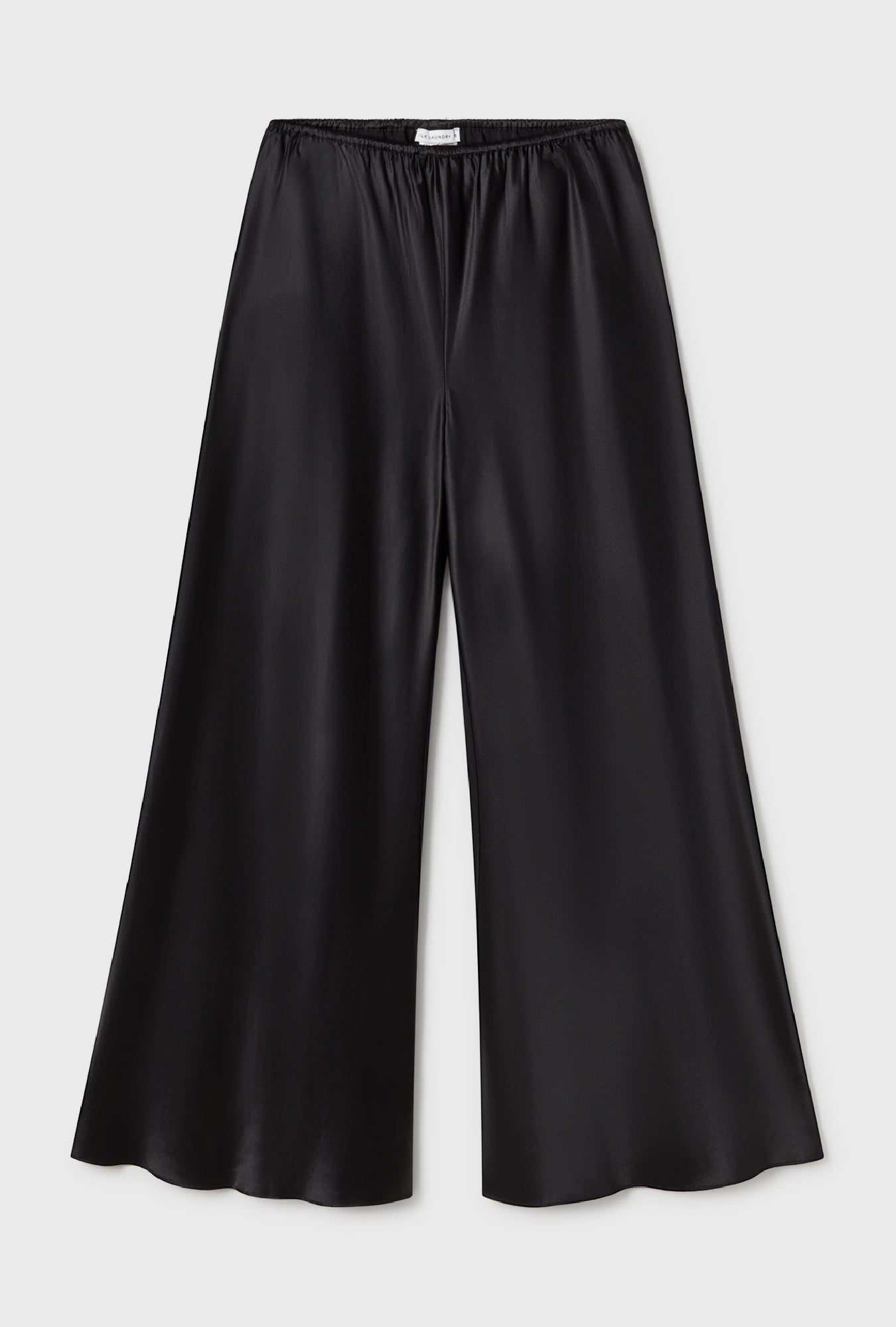 PANTALON BIAIS LARGE RAW EDGE NOIR 