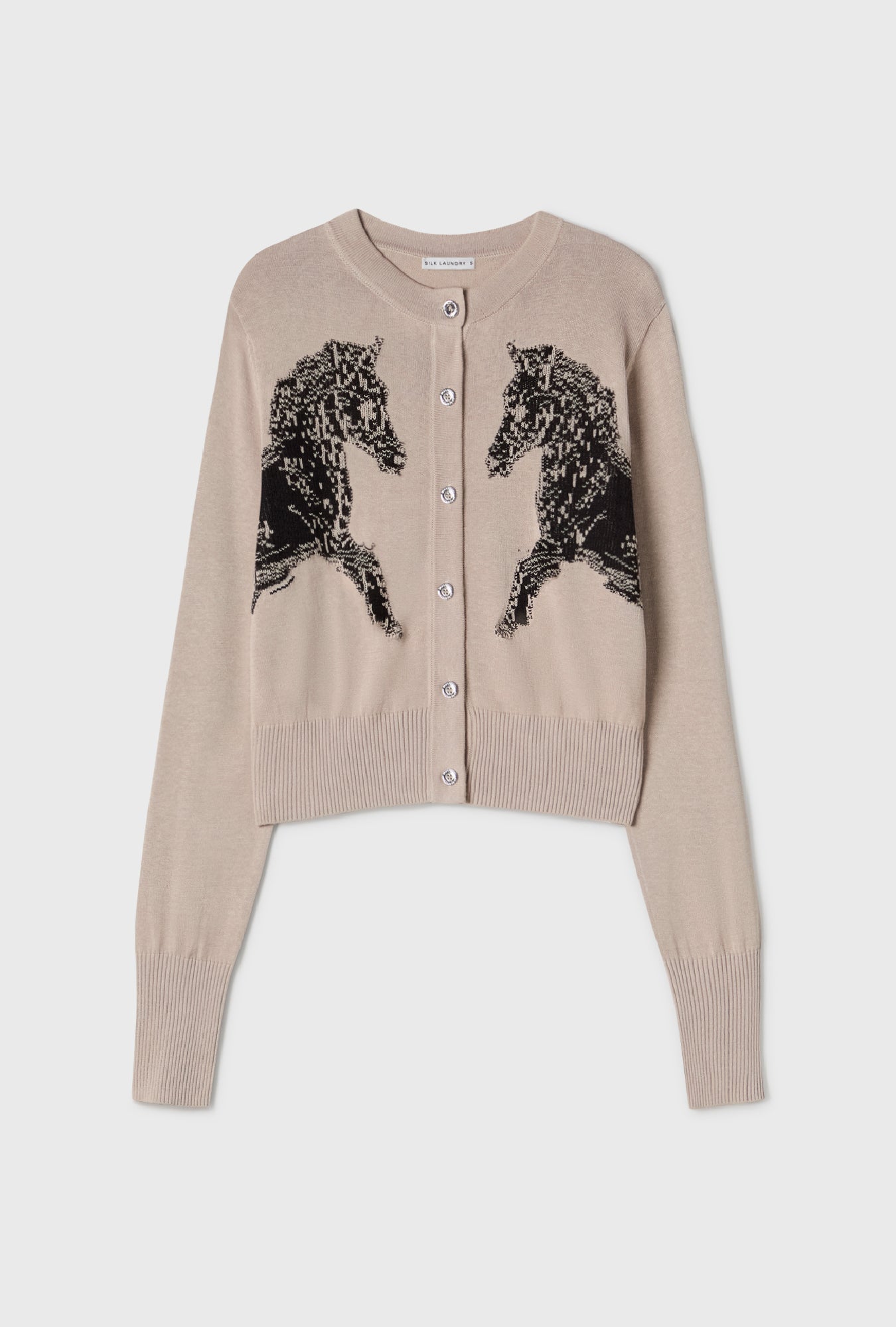 CROPPED CARDIGAN WILD HORSES