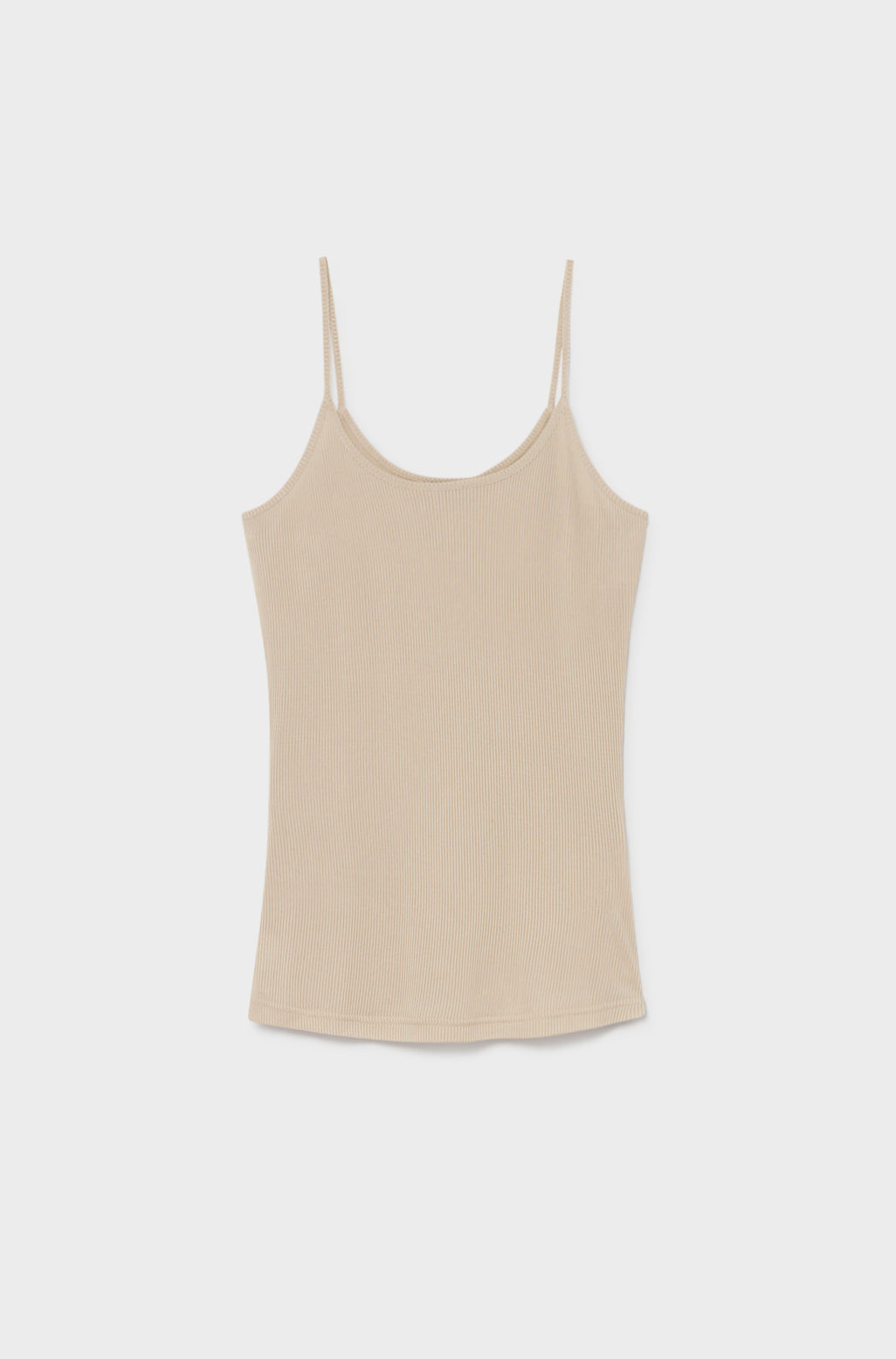 RIBBED CAMI HAZELNUT