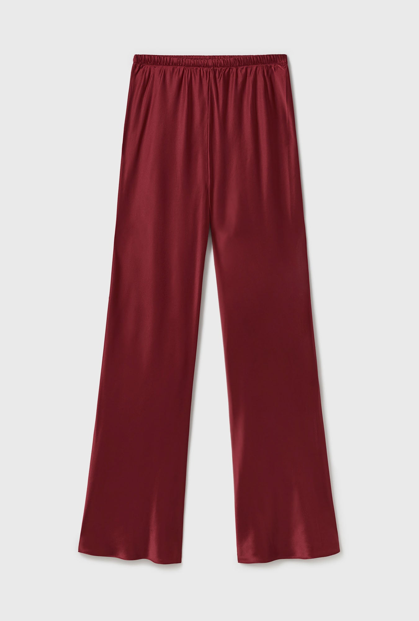 BIAS CUT PANTS GARNET