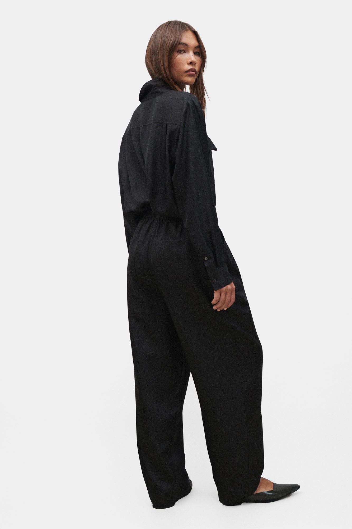 Pantalon couloir en serre noir