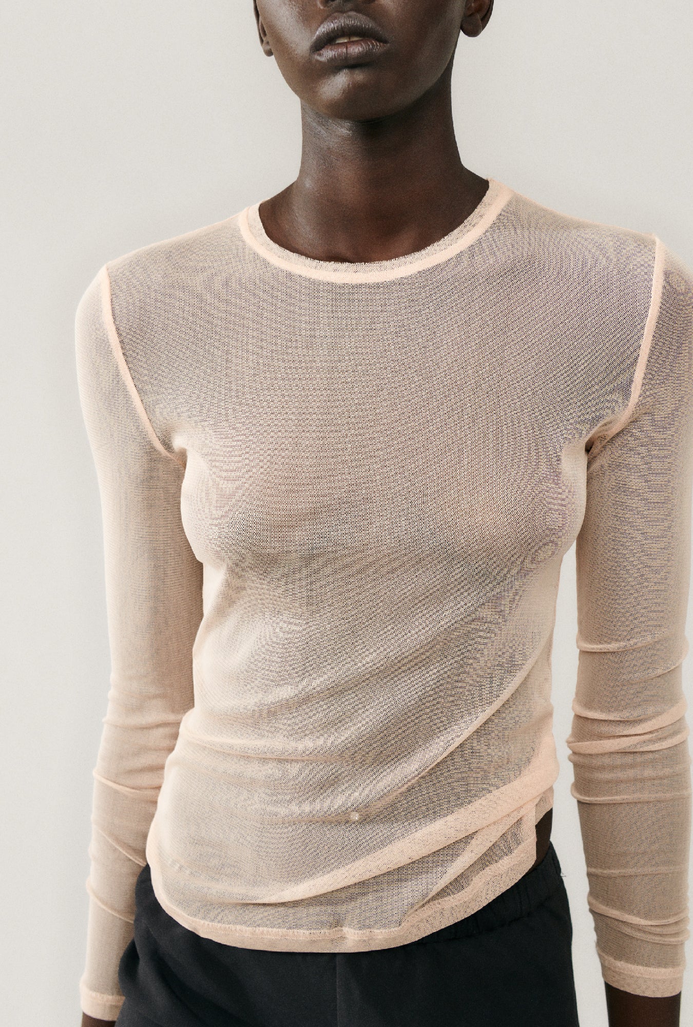 MESH LONG SLEEVE TOP DAYBREAK