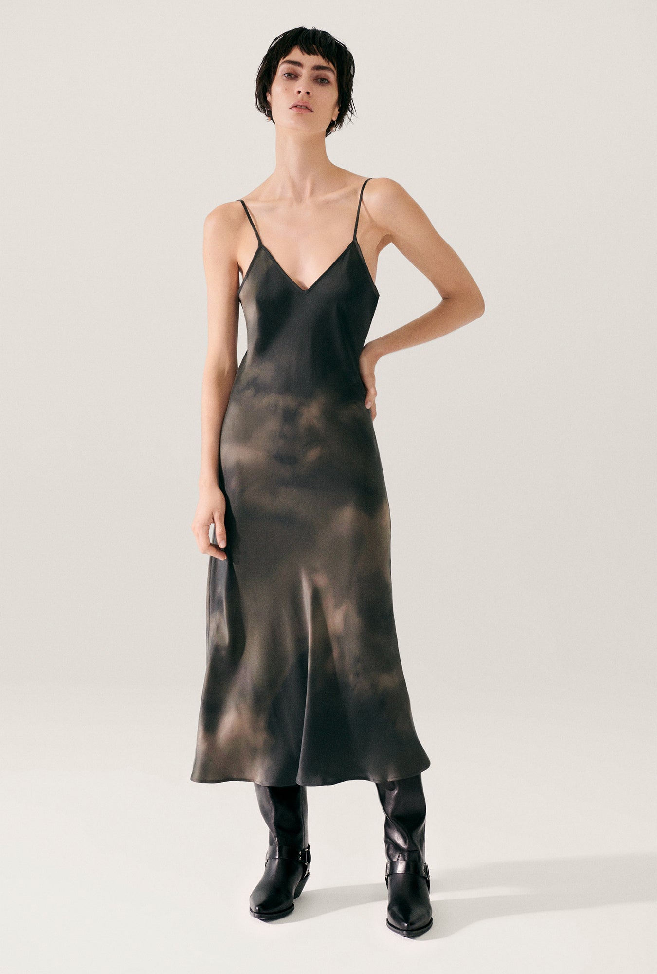 90S SLIP DRESS SMOKE