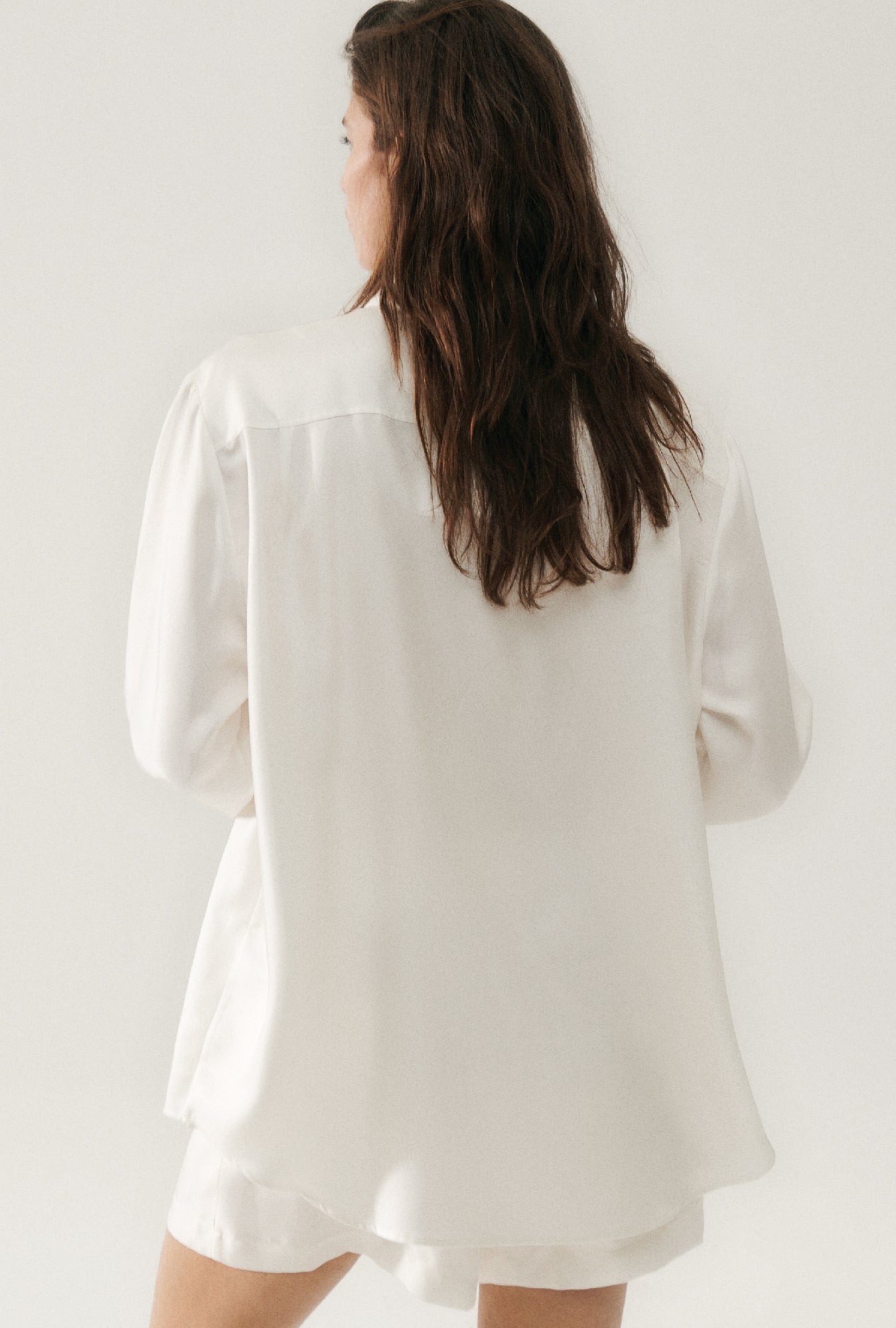 Twill Boyfriend Shirt White