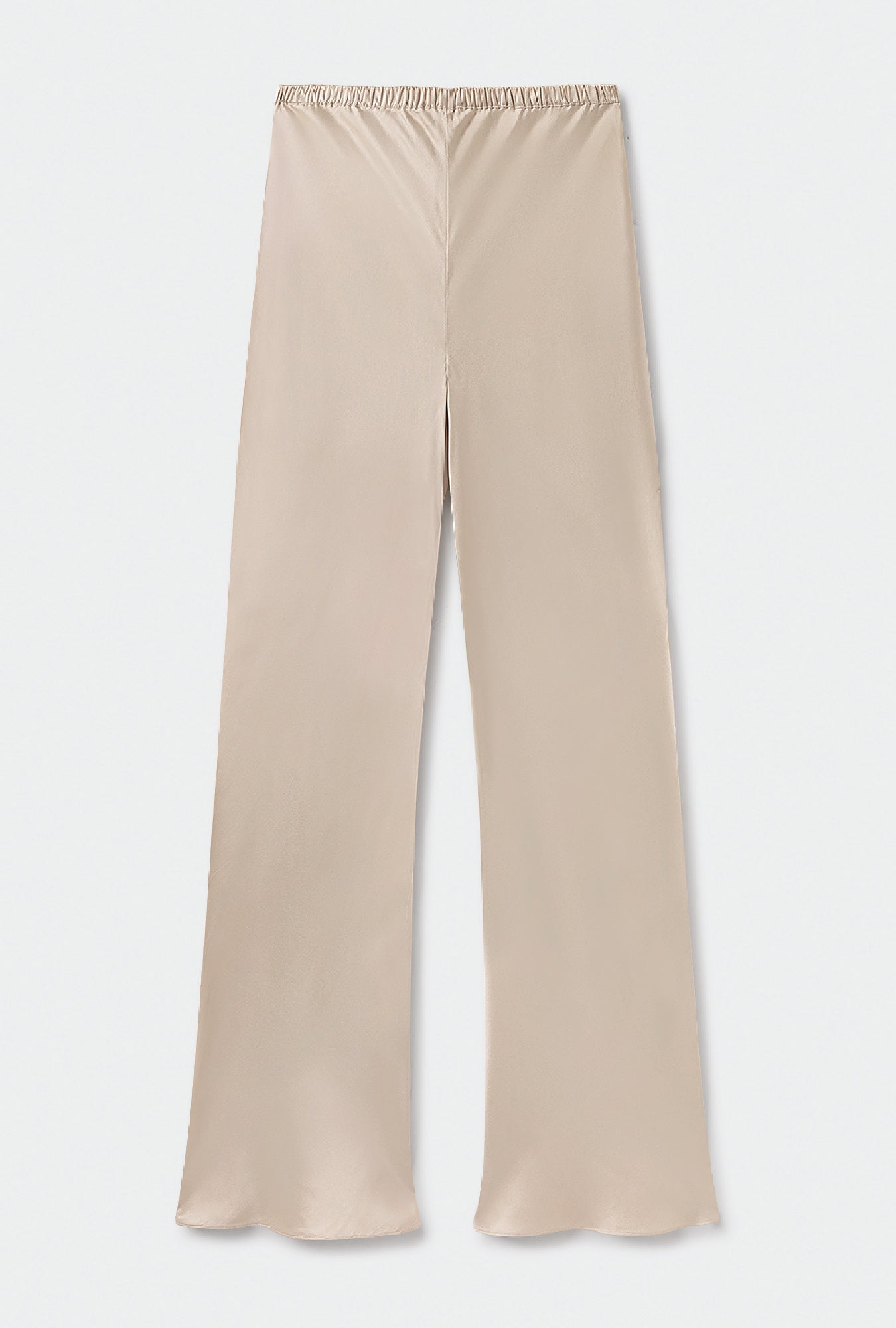 Pantalon coupé de biais noisette