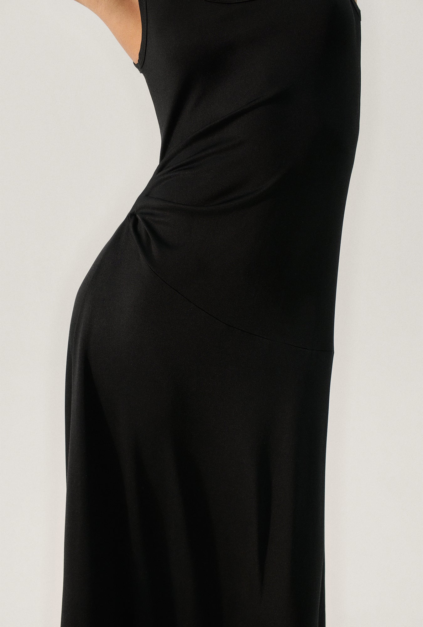 ROBE SANS MANCHES JERSEY NOIR