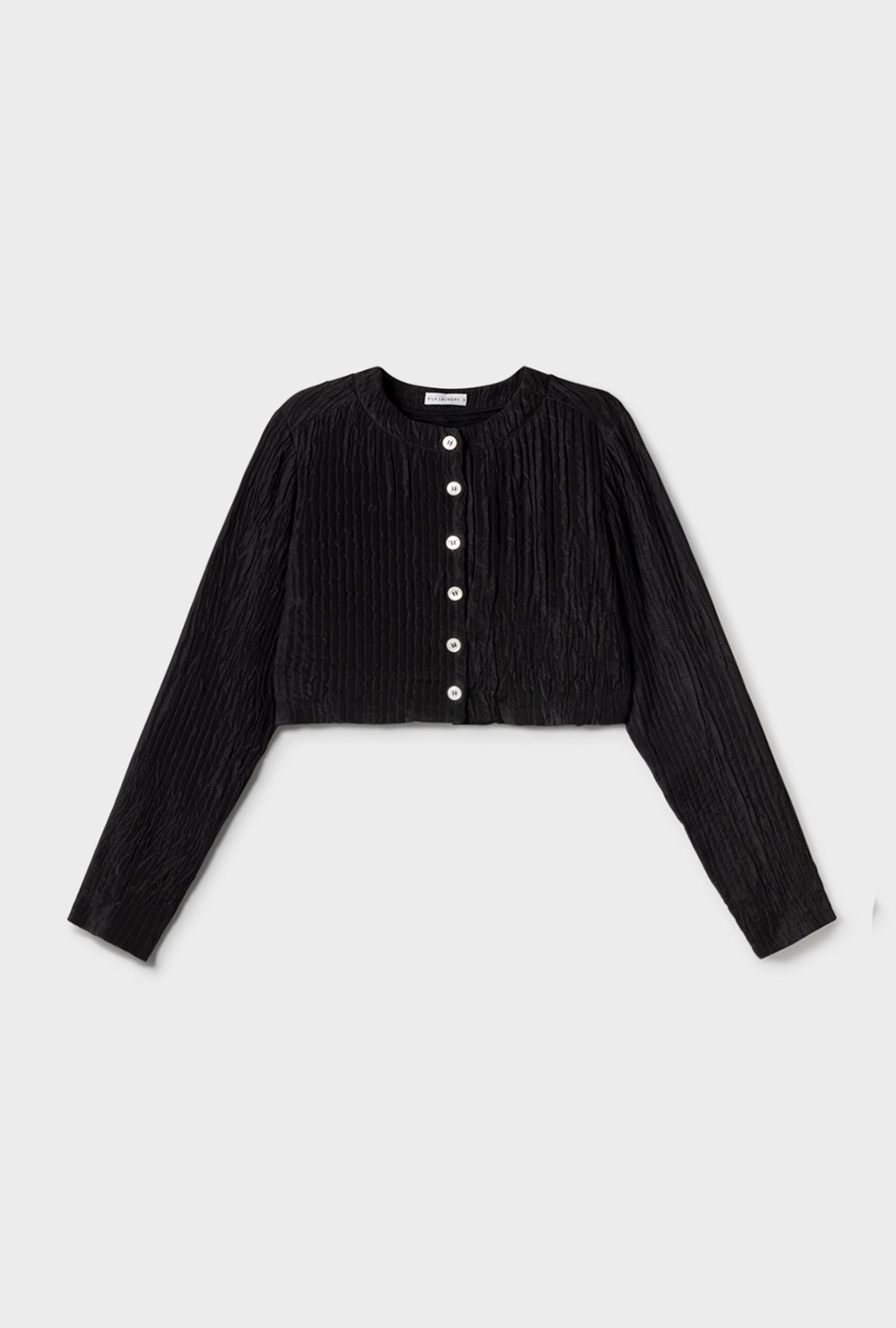 Crinking Crop Crop Shirt Black