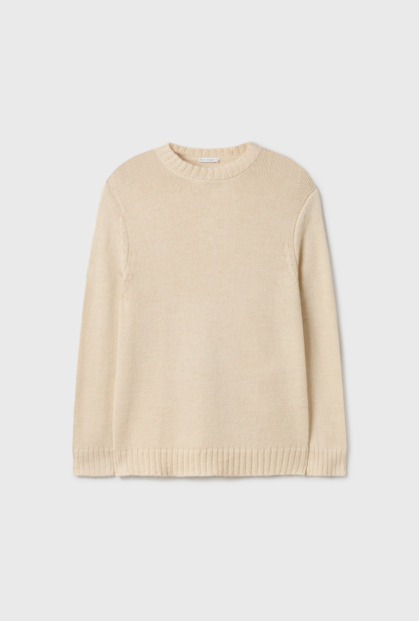 COL ROND EN TRICOT NATUREL