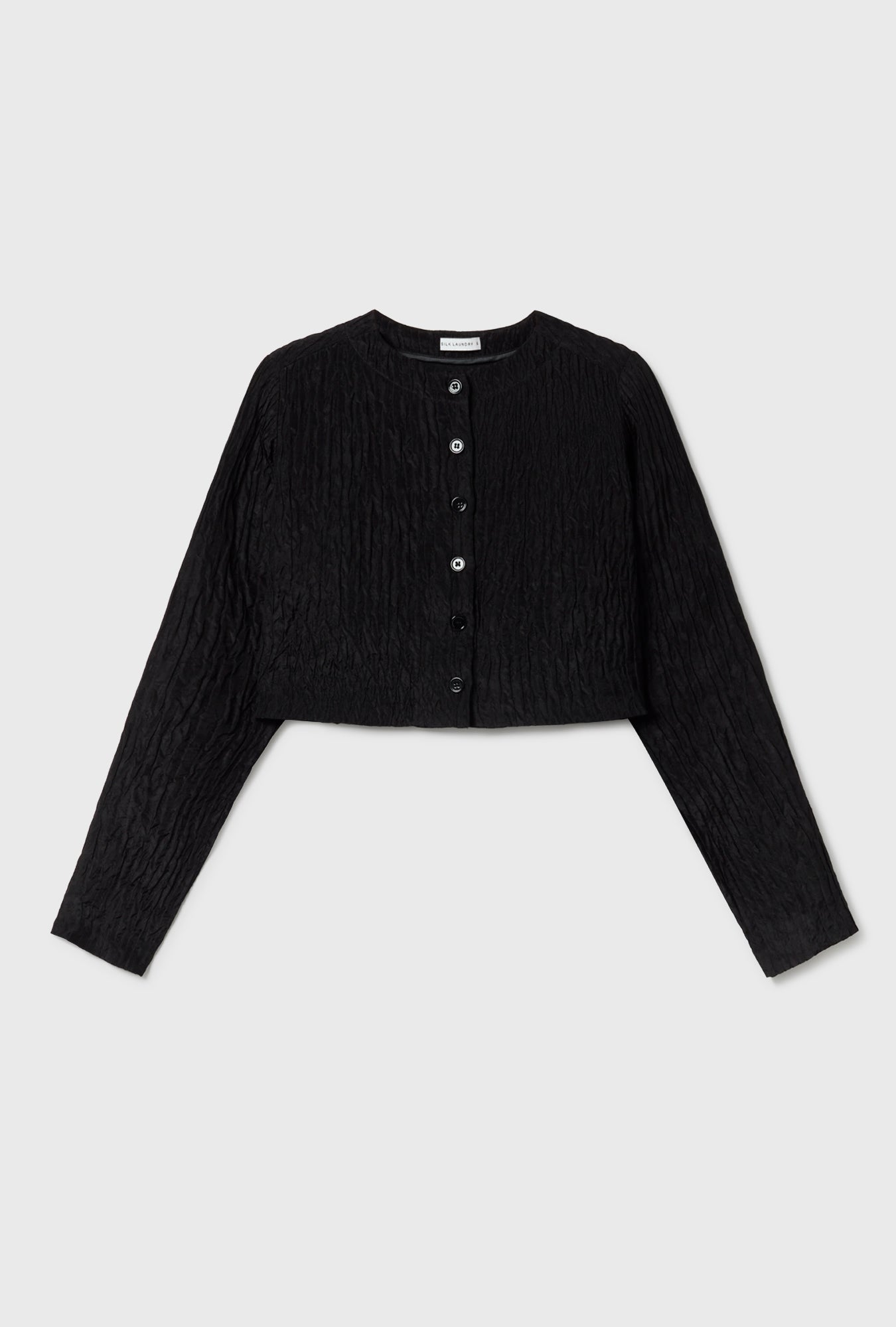 Crinking Crop Crop Shirt Black