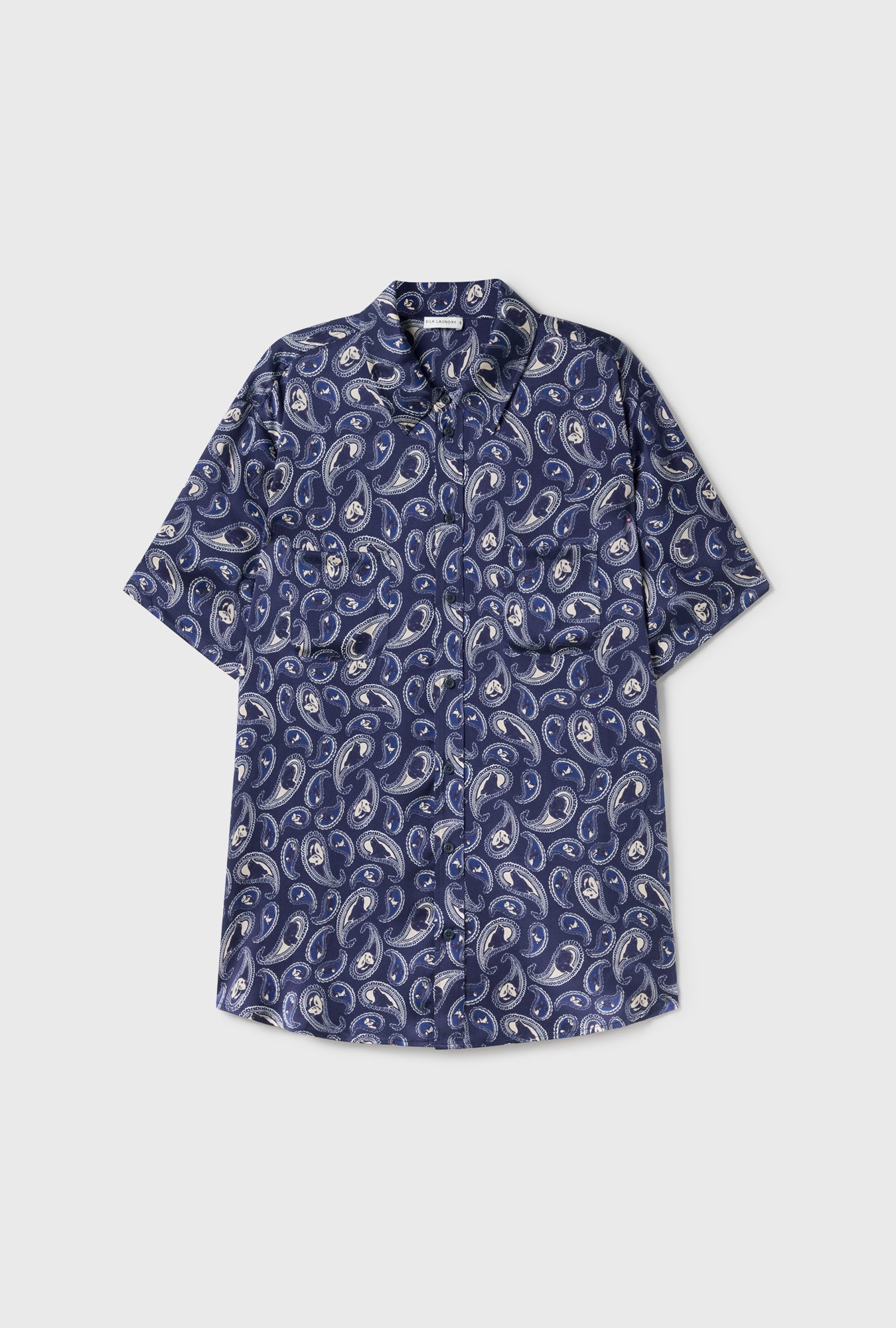 SHORT SLEEVE BOYFRIEND SHIRT HOUNDS PAISLEY