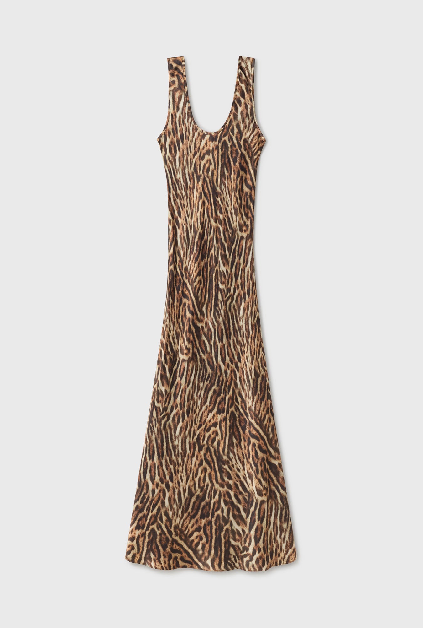 SCOOP NECK DRESS LEOPARD